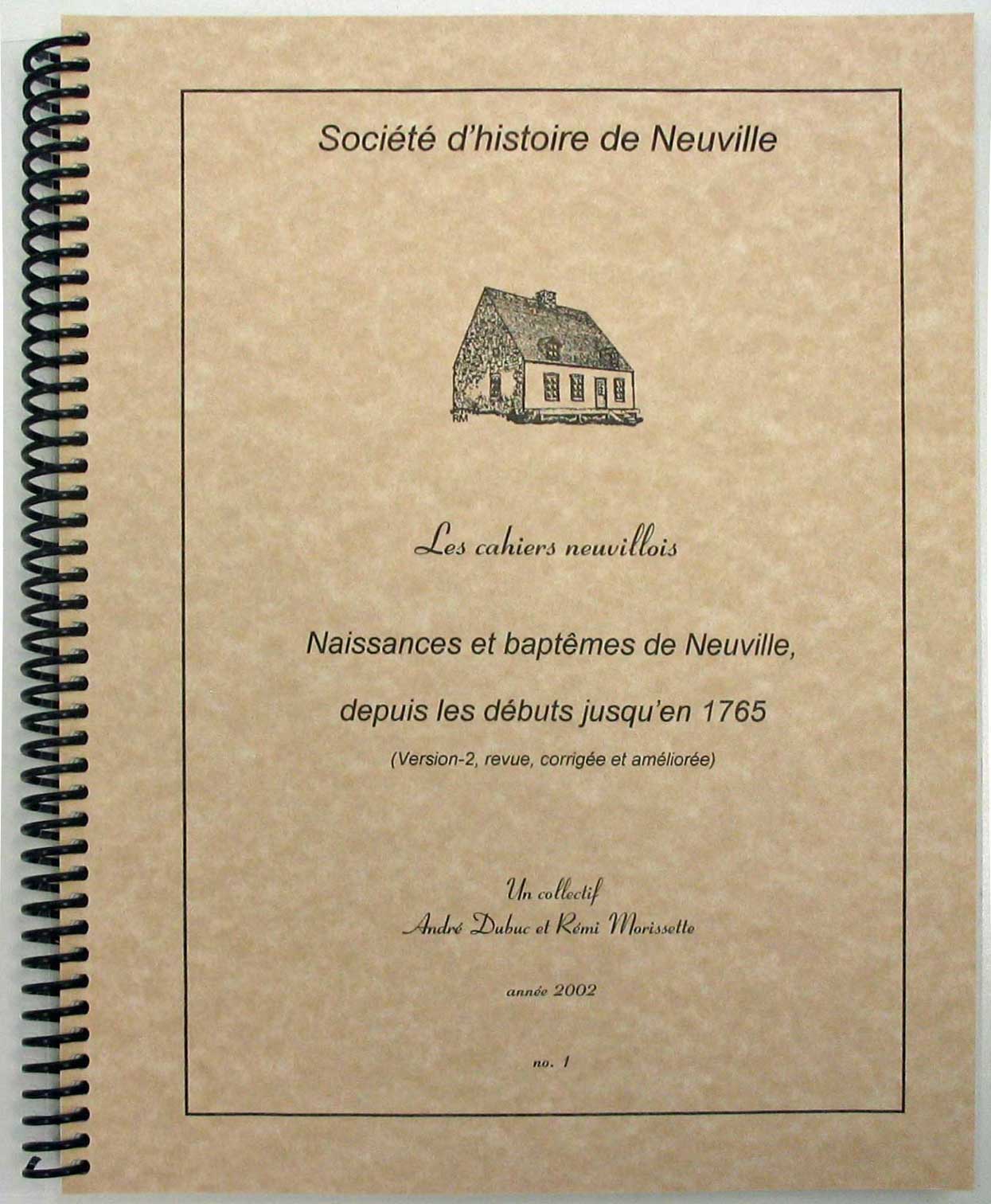 Cliquez pour agrandir l'image Cahier neuvillois no. 1