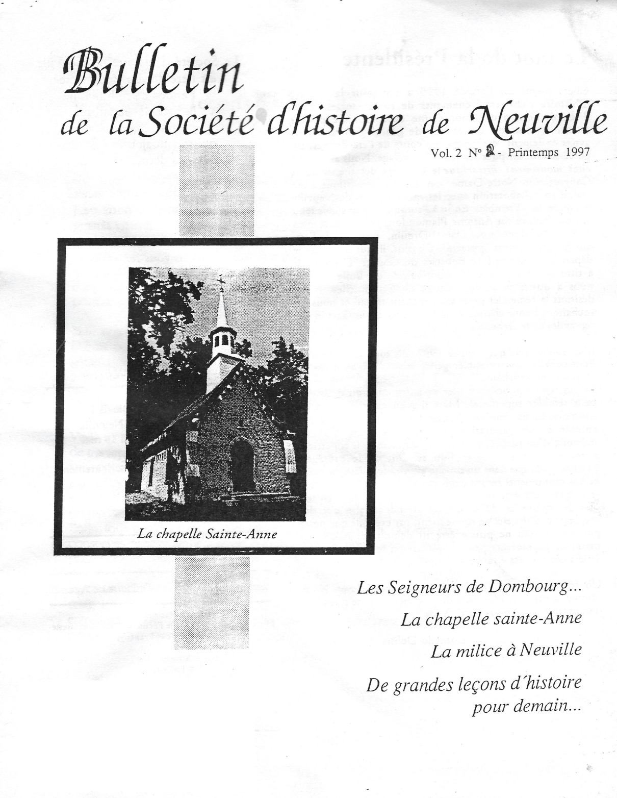 Cliquez pour agrandir l'image Le Chemin du Roy, volume 2, no. 2