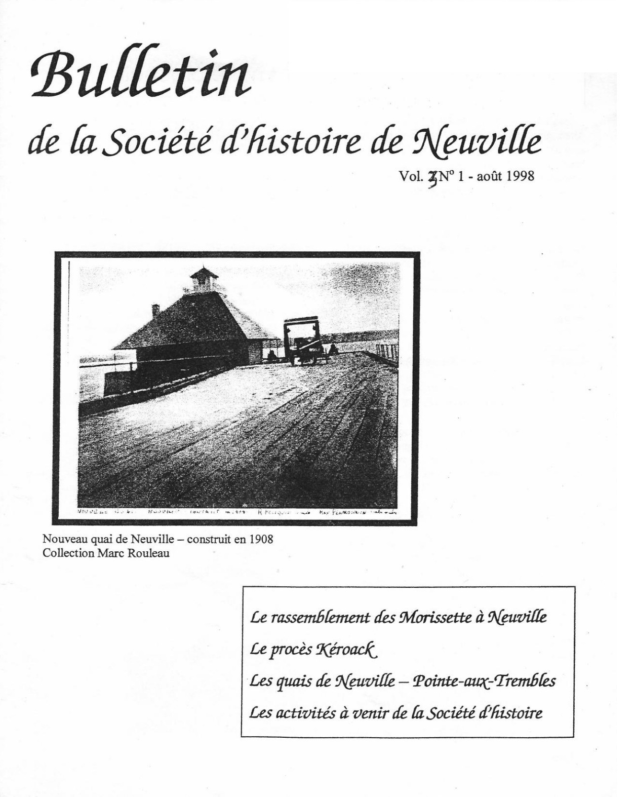 Cliquez pour agrandir l'image Le Chemin du Roy, volume 3, no. 1