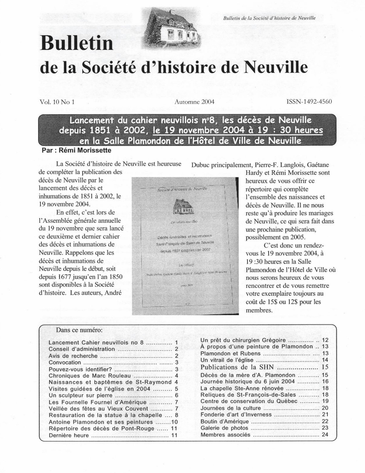 Cliquez pour agrandir l'image Le Chemin du Roy, volume 10, no. 1