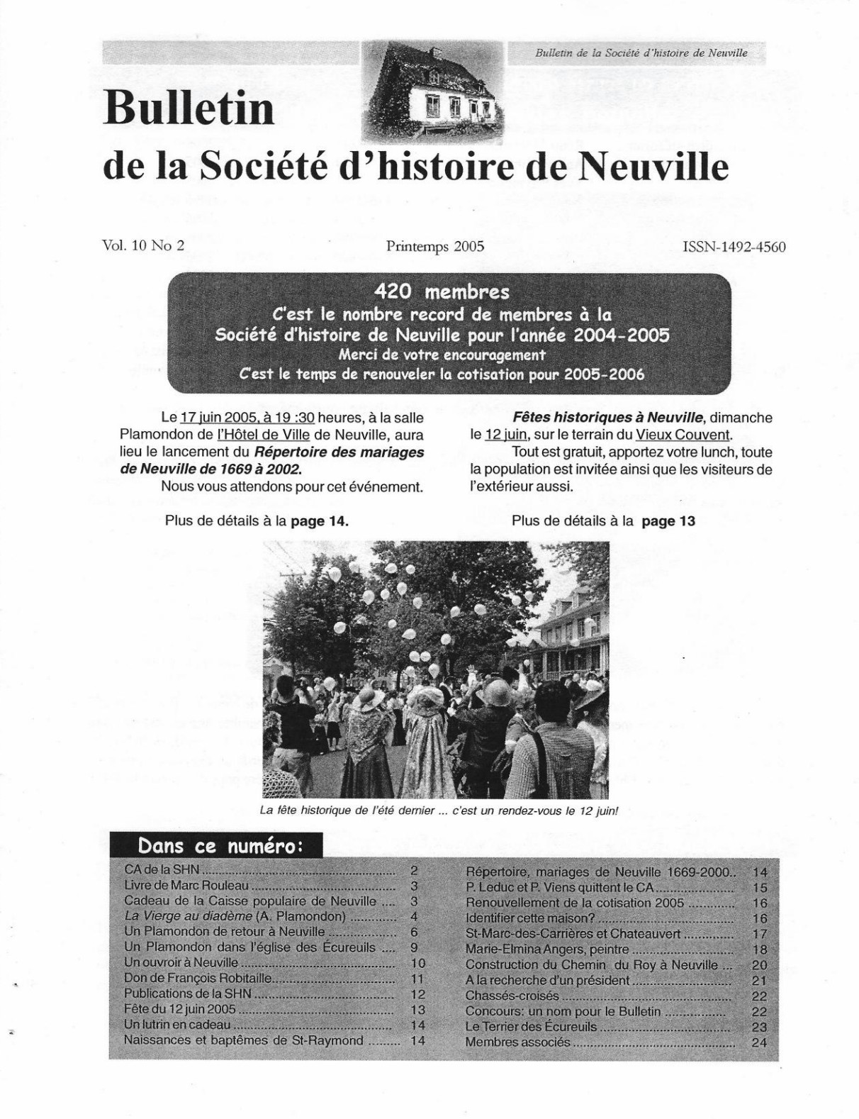 Cliquez pour agrandir l'image Le Chemin du Roy, volume 10, no. 2