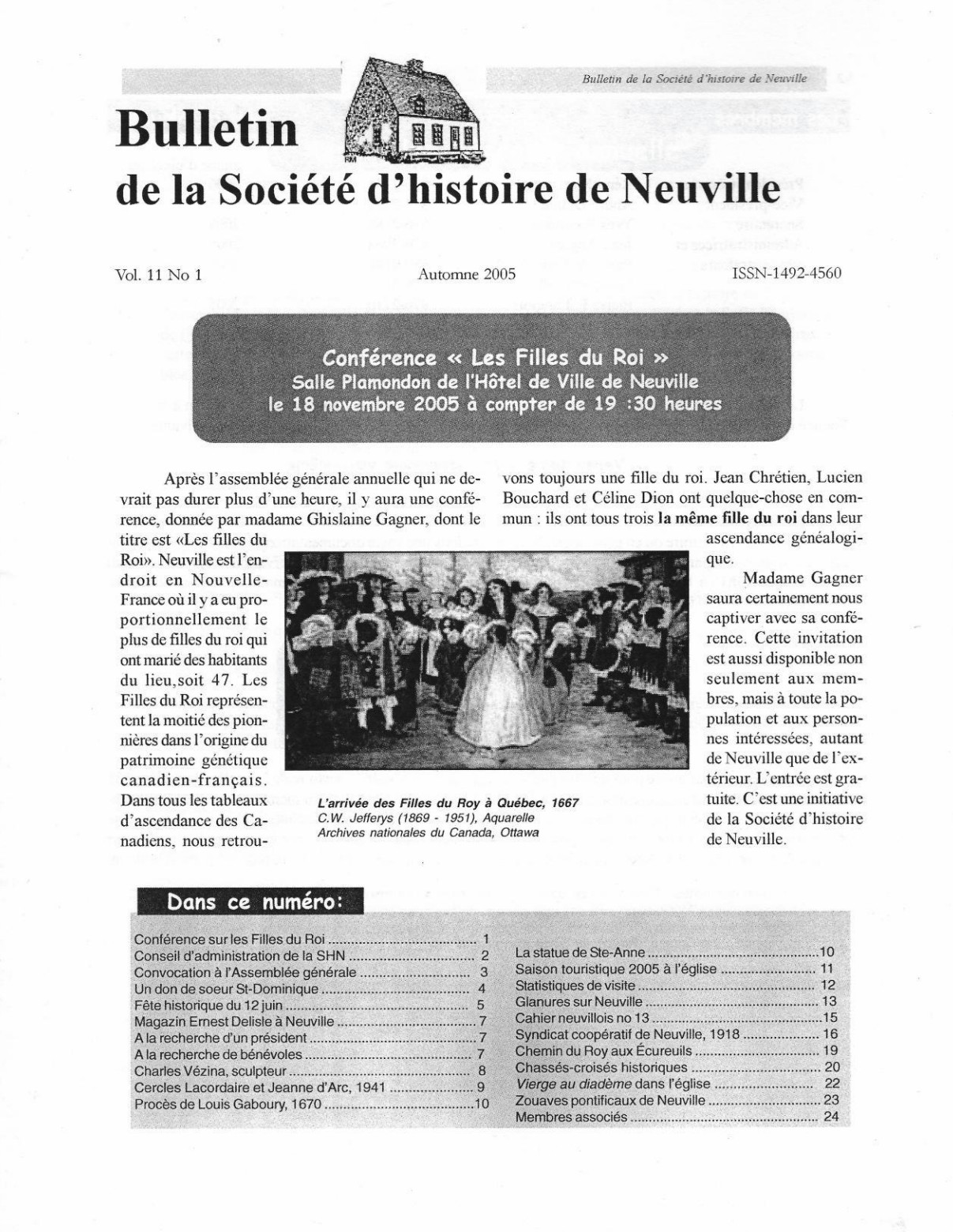 Cliquez pour agrandir l'image Le Chemin du Roy, volume 11, no. 1