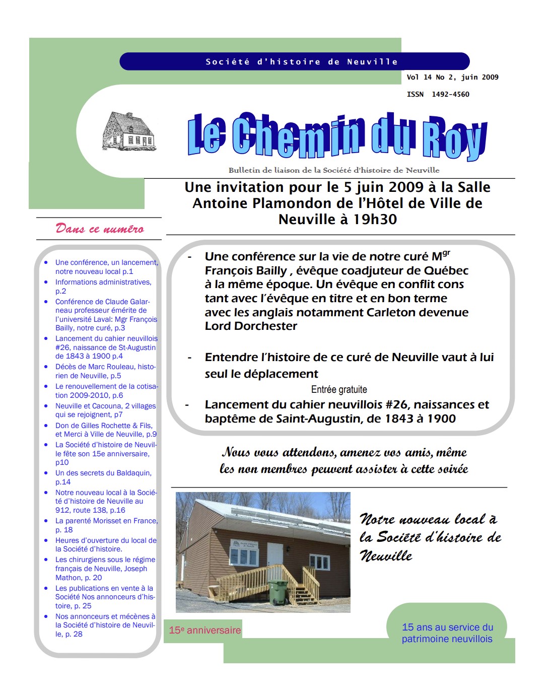 Cliquez pour agrandir l'image Le Chemin du Roy, volume 14, no. 2