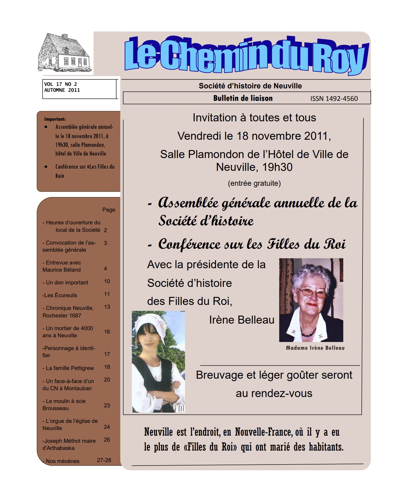 Cliquez pour agrandir l'image Le Chemin du Roy, volume 17, no. 2