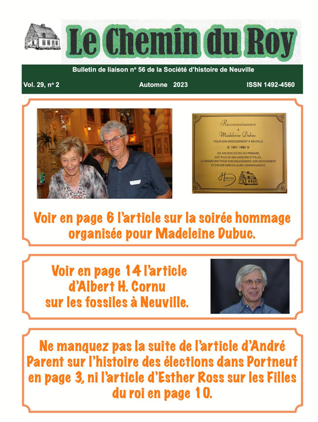 Cliquez pour agrandir l'image Le Chemin du Roy, volume 29, no. 2