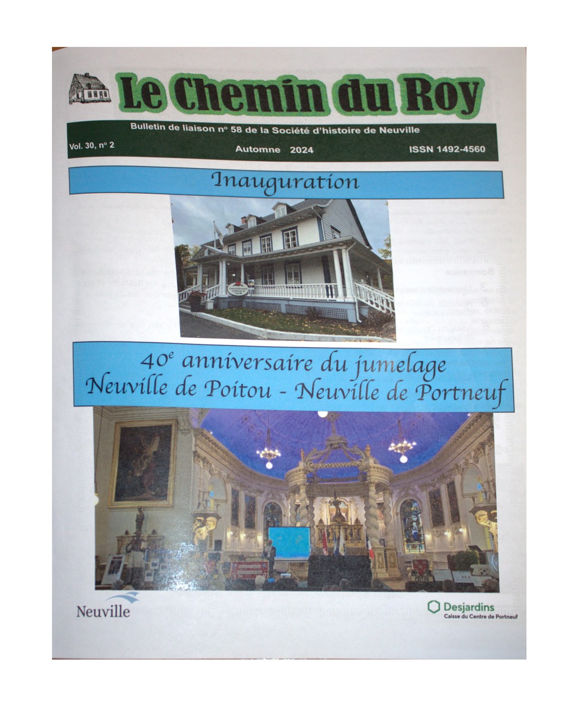 Cliquez pour agrandir l'image Le Chemin du Roy, volume 30, no. 2